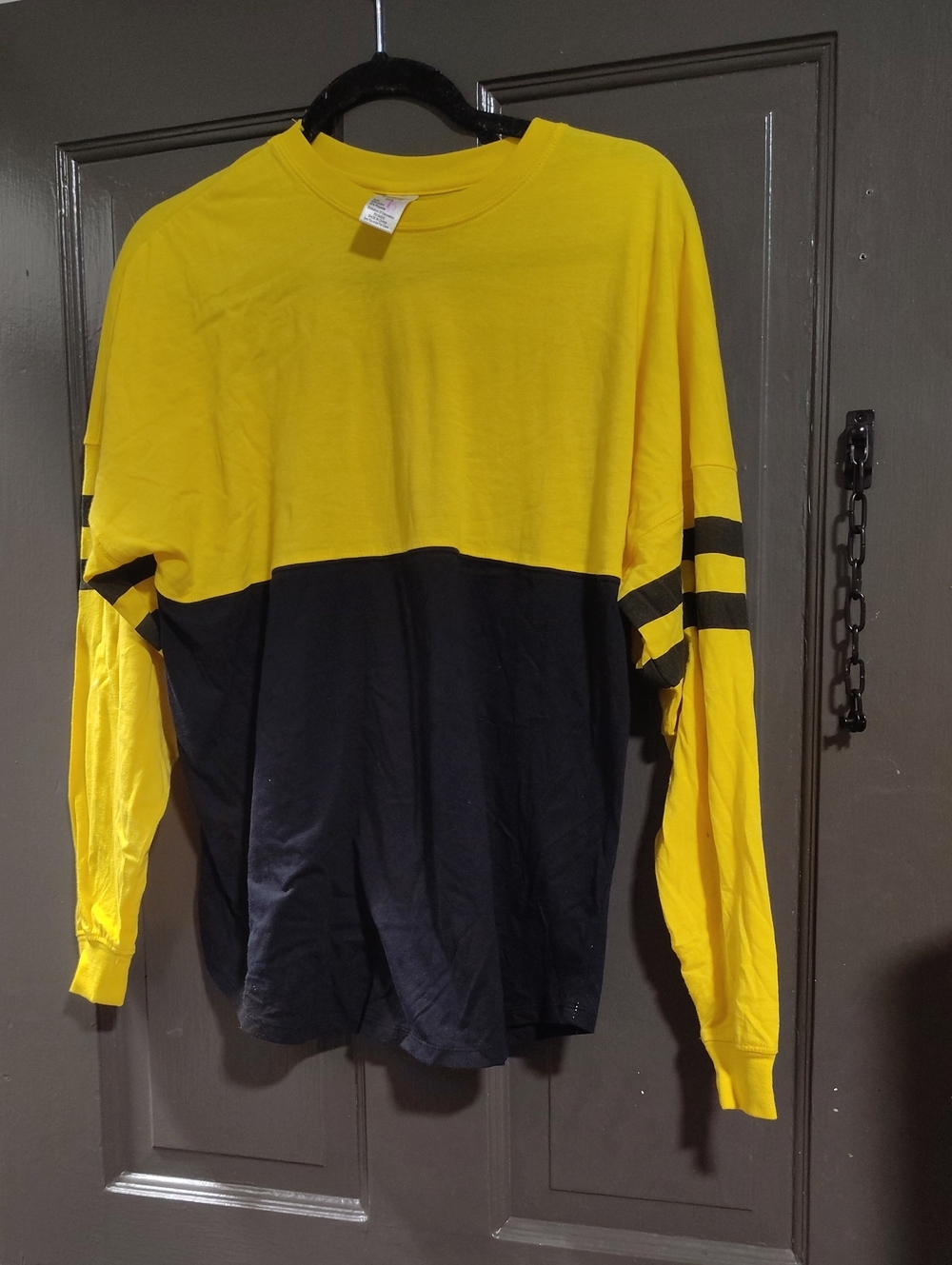 balera Yellow and Black Colorblock Long-Sleeve Tee